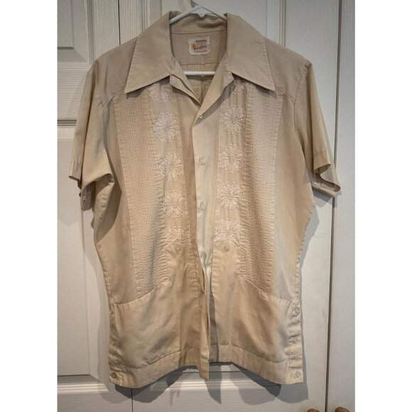 Source Unknown Men's Cream and White Shirt - Picture 2 of 5